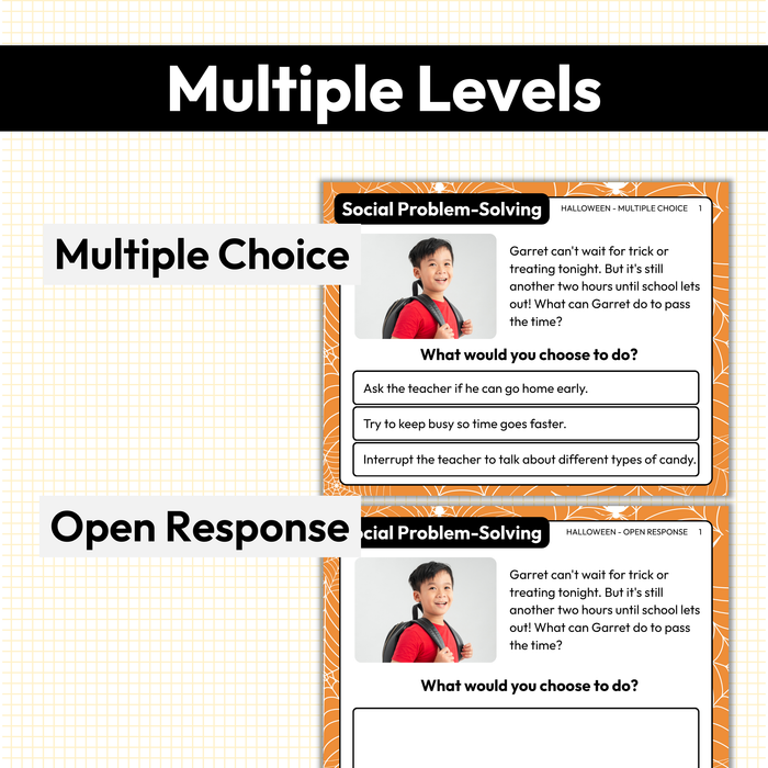 Halloween Social Problem-Solving | Social Skills Task Cards