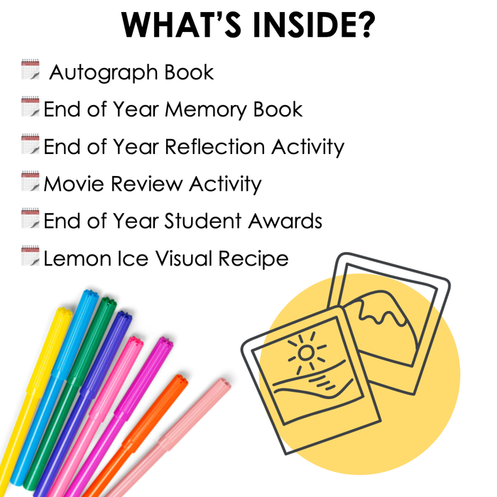 End of Year Activities Bundle | Special Education + Autism