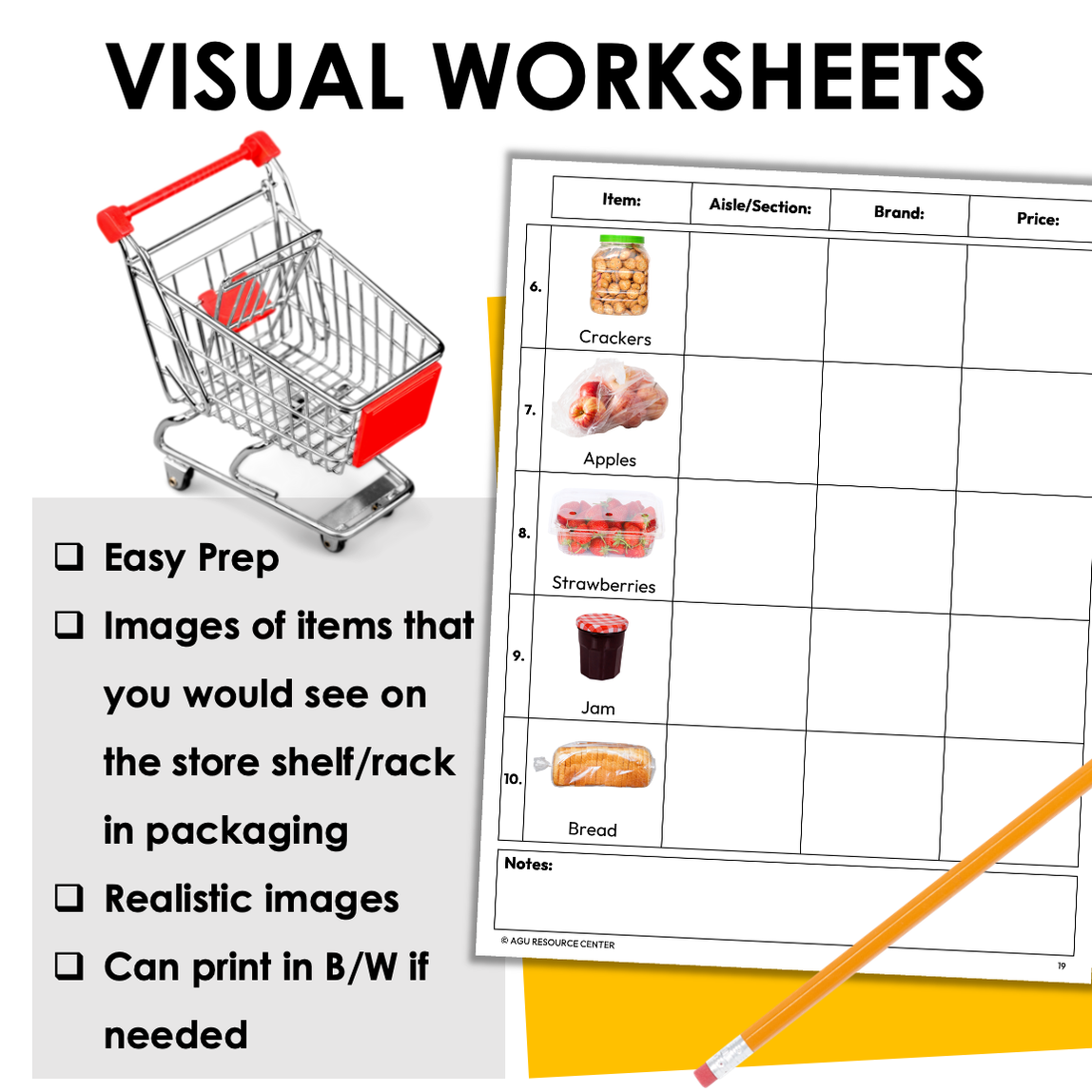 Grocery Store Scavenger Hunt | Community Based Instruction — Autism ...