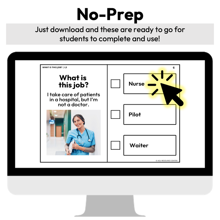 What Job Is This? | By Description | Digital Activity