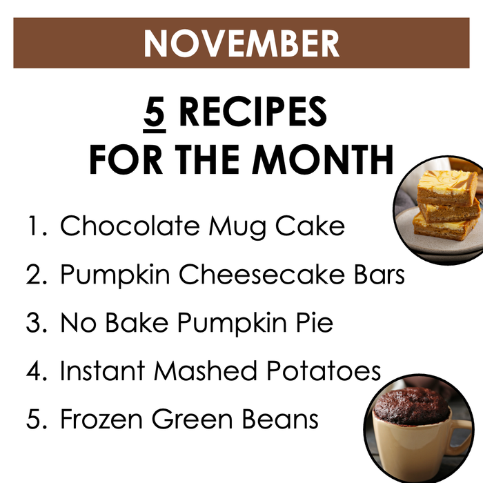 November No-Bake Visual Recipes Bundle