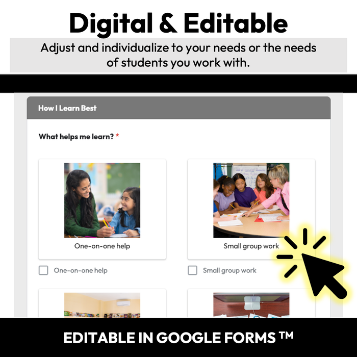 Student Input IEP Forms