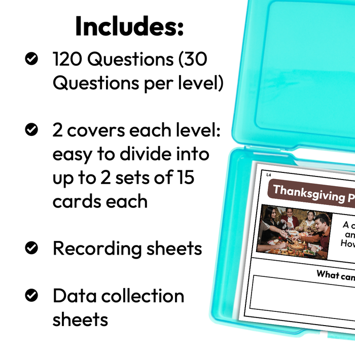 Thanksgiving Social Emotional Problem-Solving Task Cards