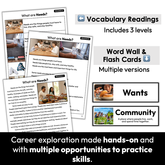 Why Do People Work? | Career Exploration Lesson and Activities Bundle