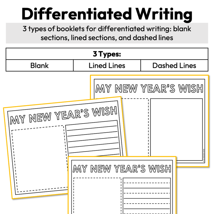 New Years 2026 Resolutions + Vision Board Activity | Printable