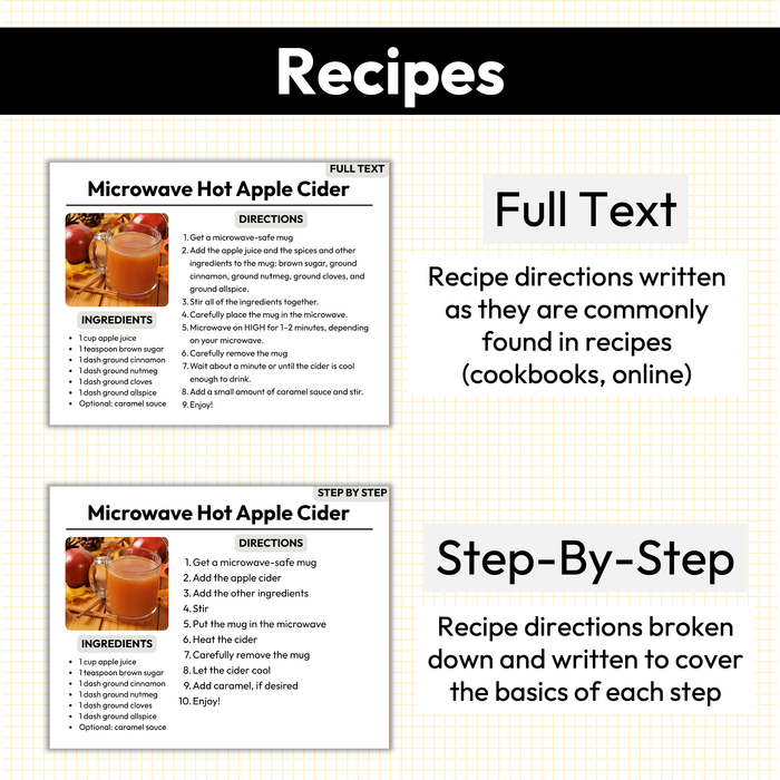 Fall Recipe Sequencing | What is Next | Worksheets