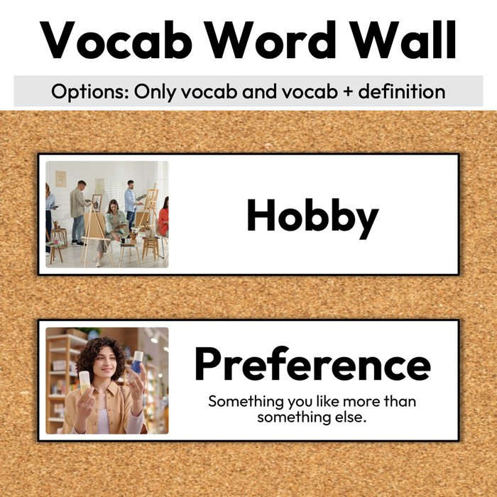 What Are My Career Interests? | Career Exploration Vocab Wall, Cards, & Worksheets