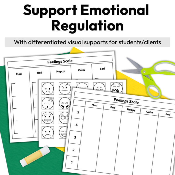 Feelings Chart Scale | Emotional Regulation