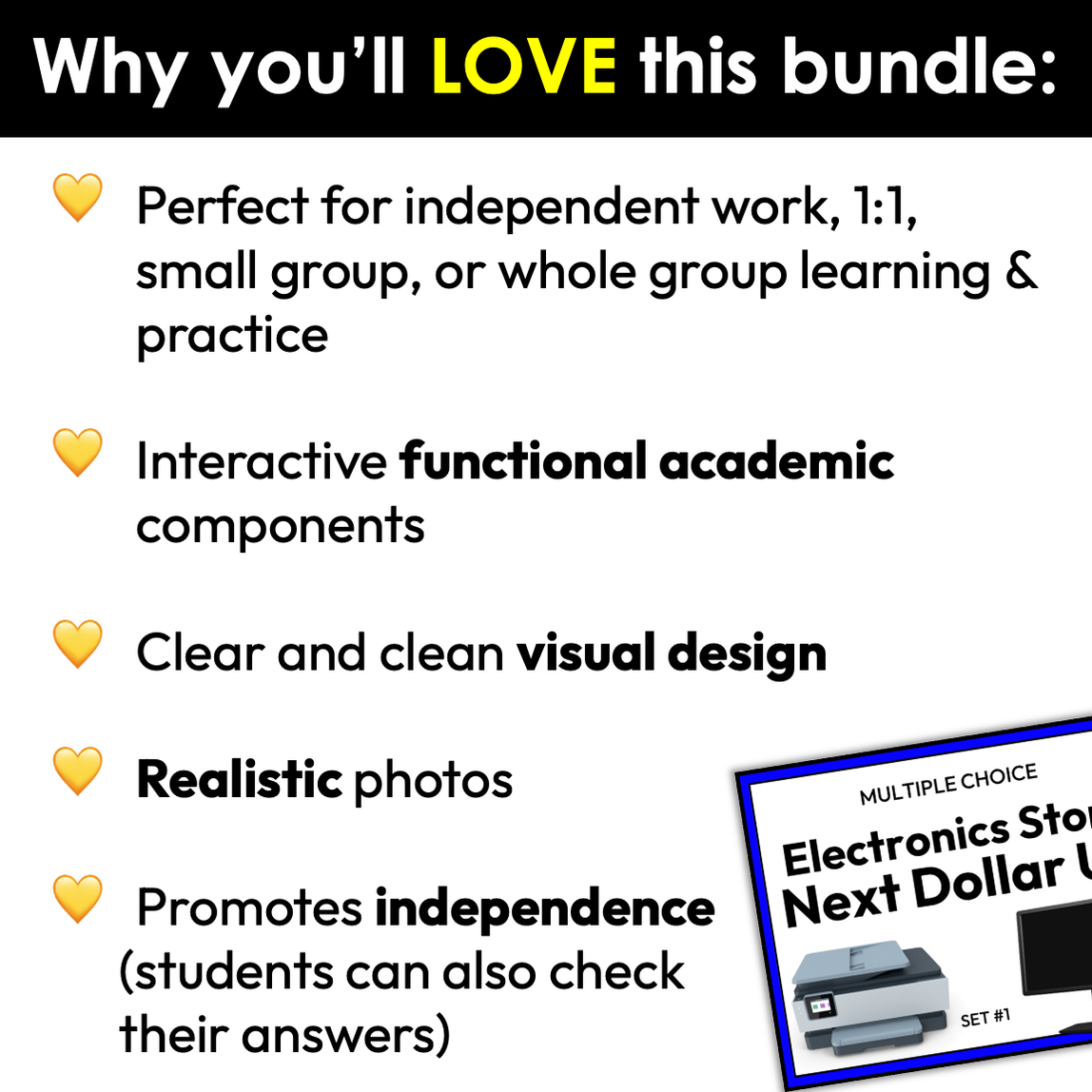 Electronics Store Life Skills Activities for Special Education Bundle ...