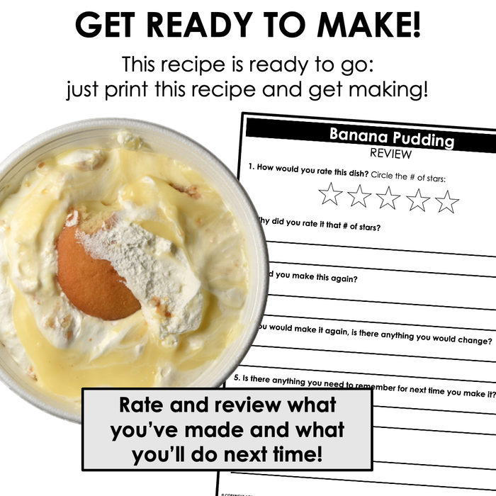 Banana Pudding Visual Recipe | No-Bake Recipe