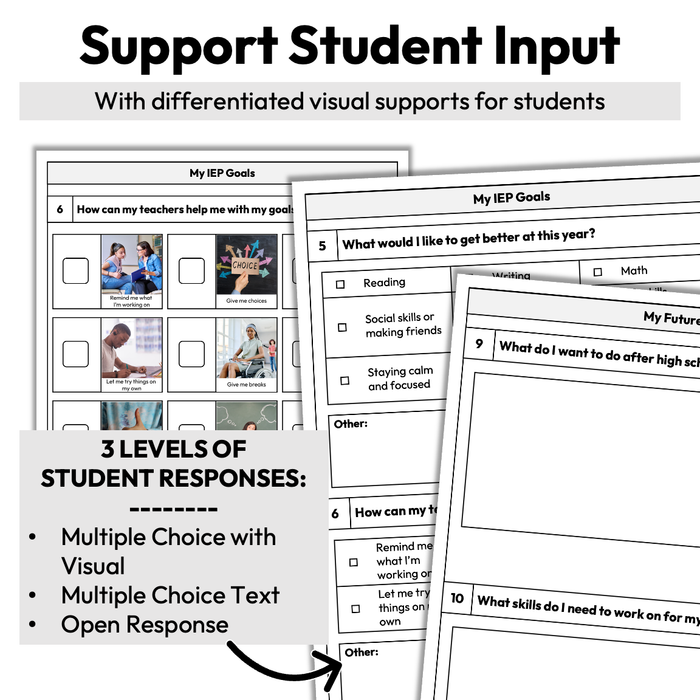 Student Input IEP Forms