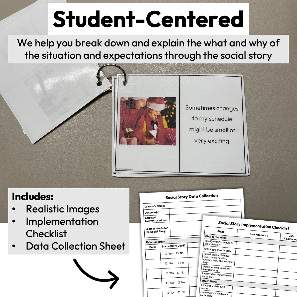 Holiday Changes in Routine | Social Story Booklet — Autism Grown Up
