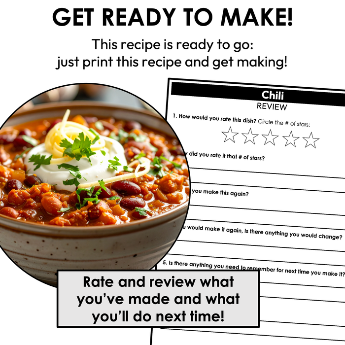 Chili Visual Recipe