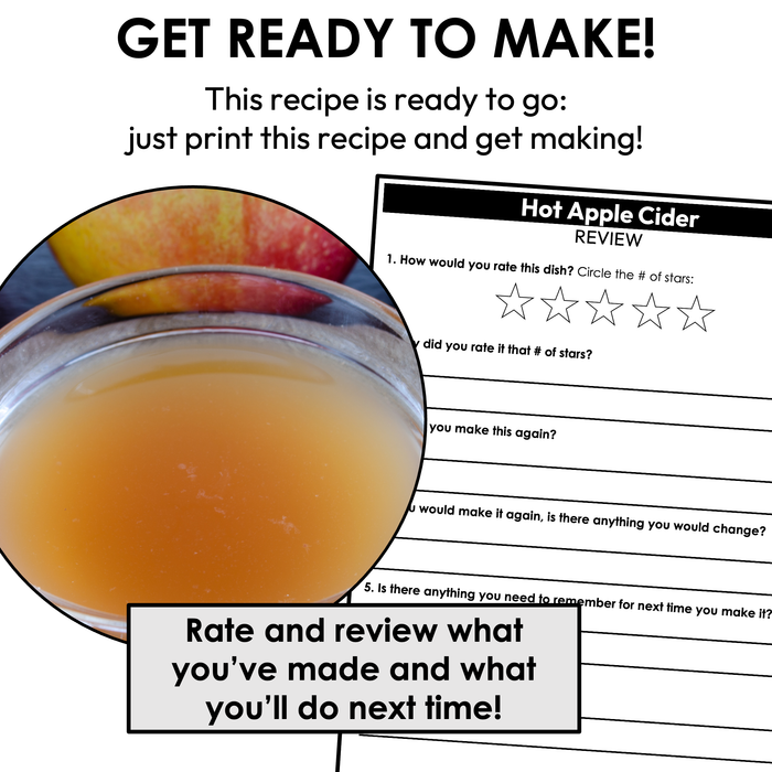 Hot Apple Cider Visual Recipe
