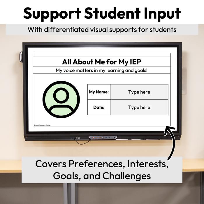 Student IEP Input Digital Activity