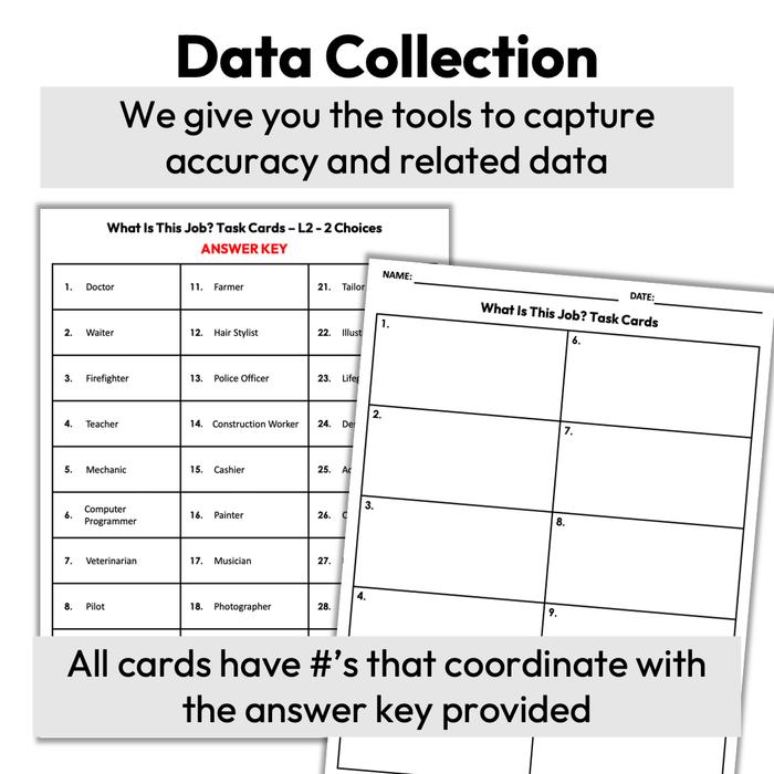 What Job Is This? | By Description | Task Cards