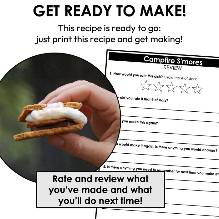 Campfire S'mores Visual Recipe