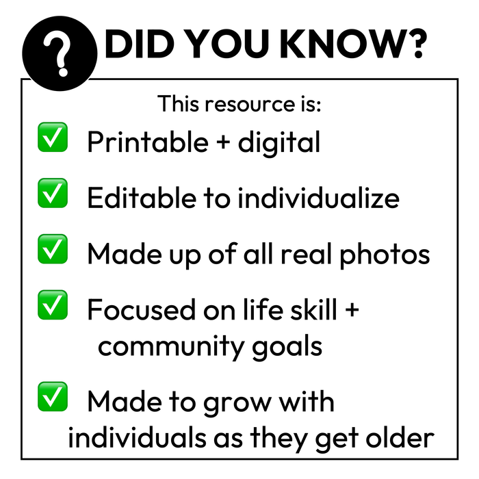 Collecting Carts Checklists | Vocational + Life Skills | Editable