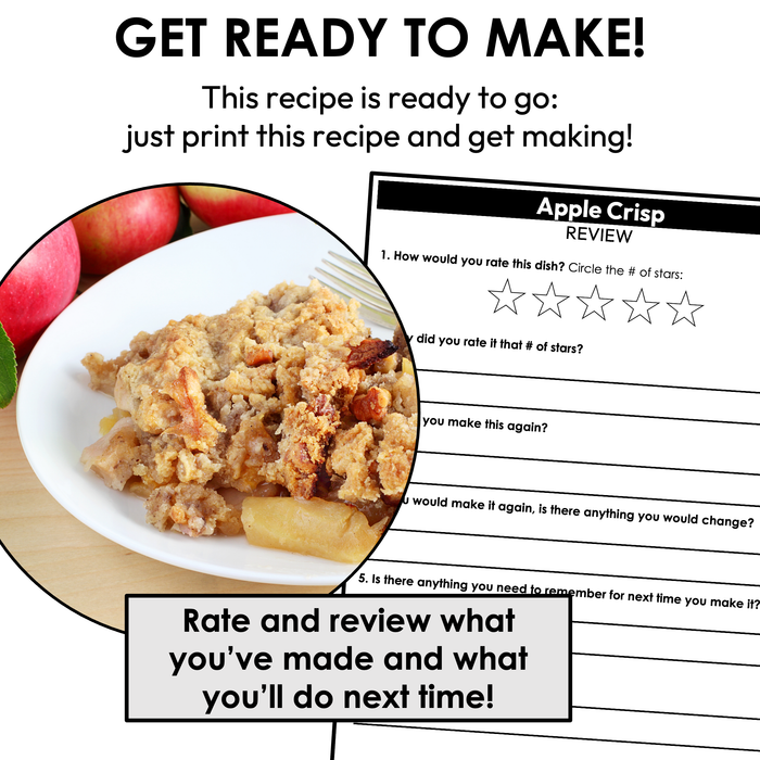 Apple Crisp Visual Recipe