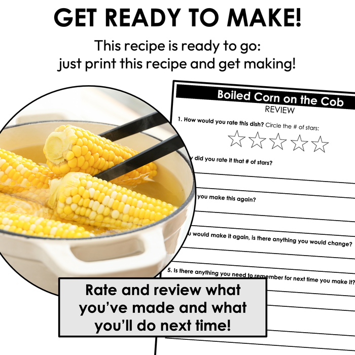 Boiled Corn on the Cob Visual Recipe