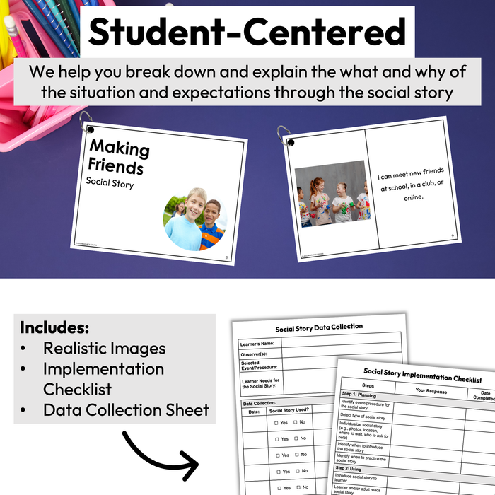 Making Friends Social Story Booklet