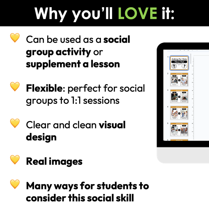 Asking for Help | This or That | Social Skills Game
