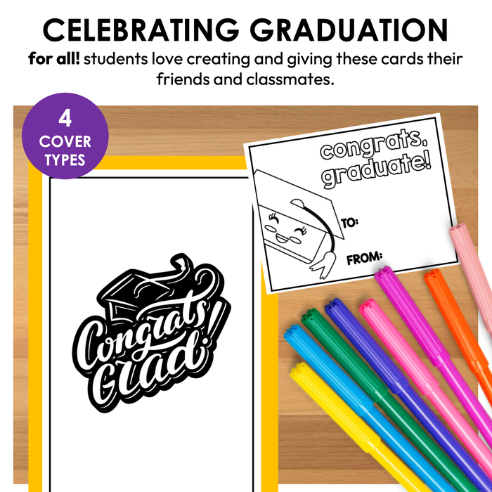 2026 Graduation Cards | Differentiated Writing for Special Education