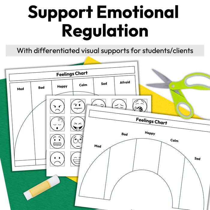 Feelings Chart Rainbow | Emotional Regulation