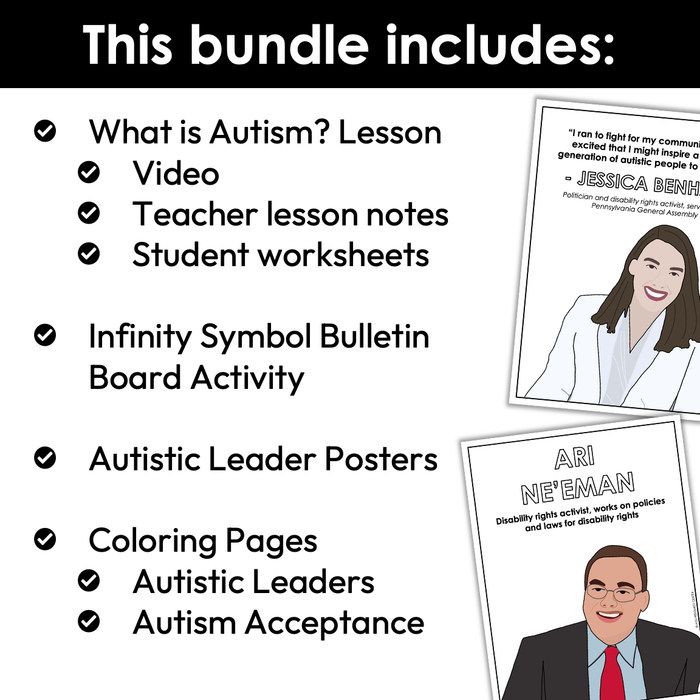 Autism Awareness and Acceptance | Middle School Bundle