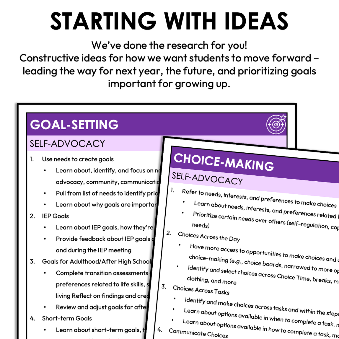 SelfAdvocacy Skills IEP Goal Idea Bank — Autism Grown Up