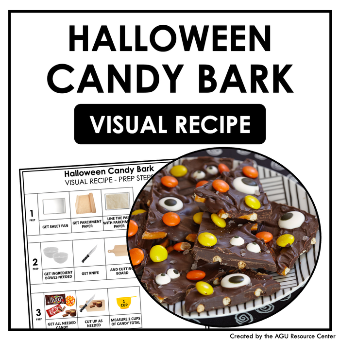 Halloween Candy Bark Visual Recipe | No-Bake Recipe