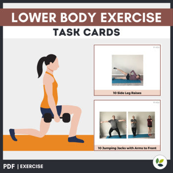 Lower Body Exercise Task Cards