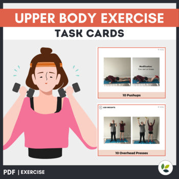 Upper Body Exercise Task Cards