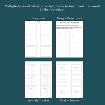 Visual Support Sticky Notes Template