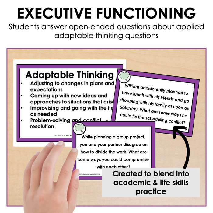 Adaptable Thinking | Executive Functioning Skills Task Cards