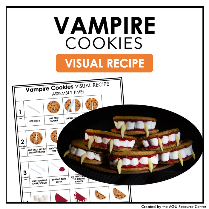 Vampire Cookies Visual Recipe | Halloween Activities