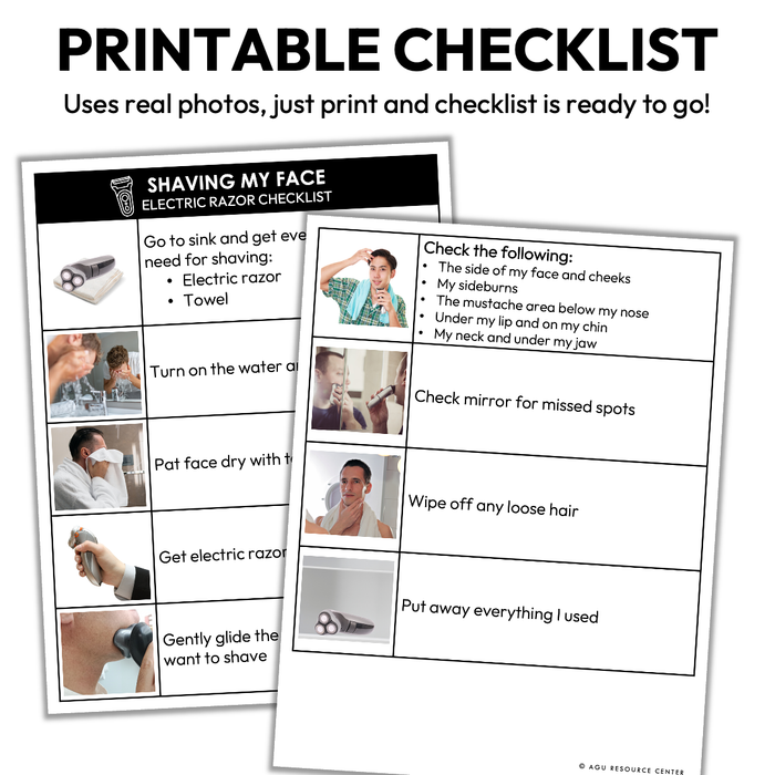 Shaving My Face Checklist — Autism Grown Up