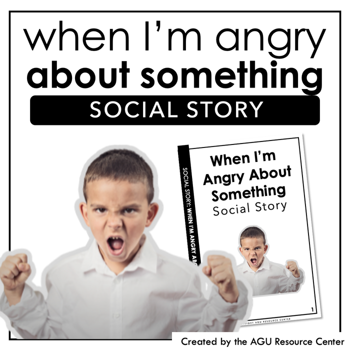 When I'm Angry About Something SOCIAL STORY | EDITABLE