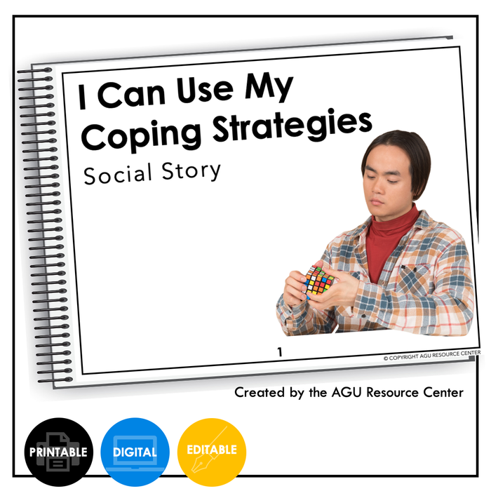 I Can Use My Coping Strategies Social Story | EDITABLE