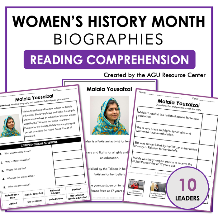 Women's History Month | Reading Comprehension
