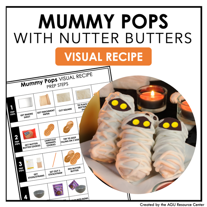 Mummy Pops Visual Recipe | Halloween Activities
