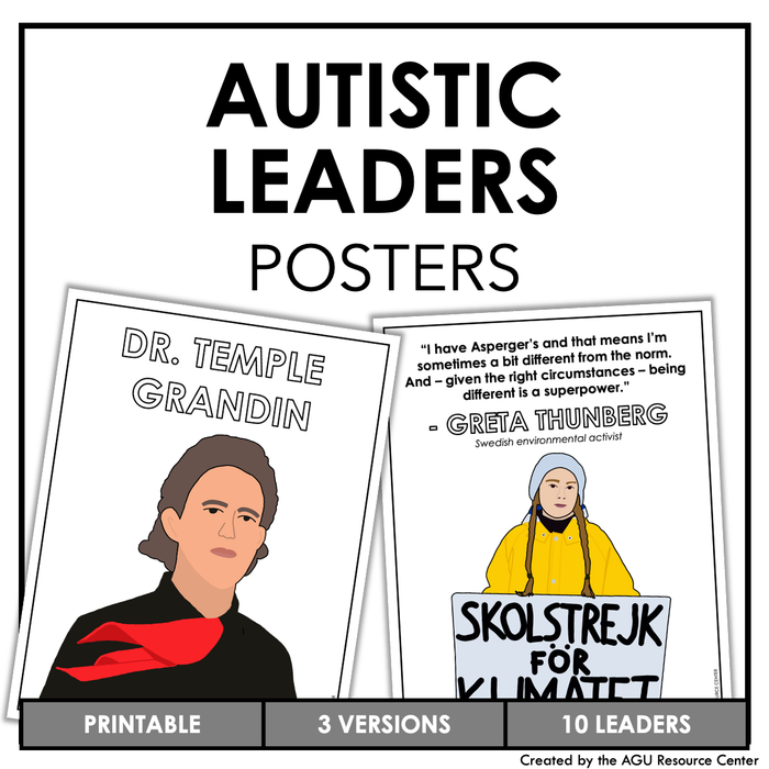 Autistic Leader Posters | Autism Acceptance Month