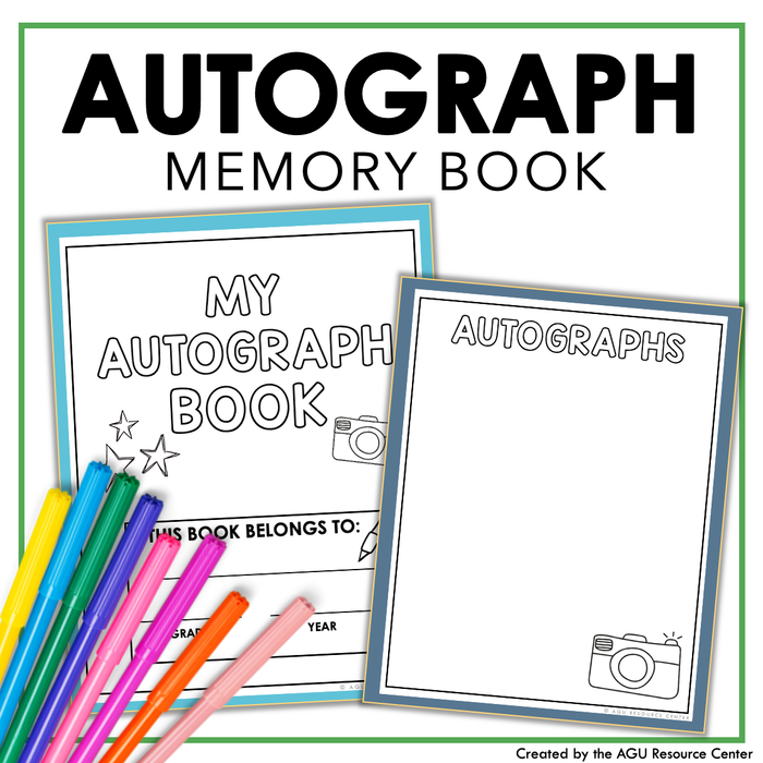 End of Year autograph Book 