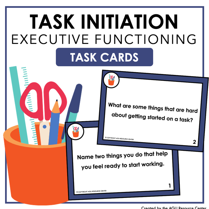 Task Initiation | Executive Functioning Skills Task Cards — Autism Grown Up