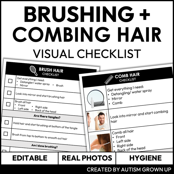 Comb + Brush My Hair Checklist