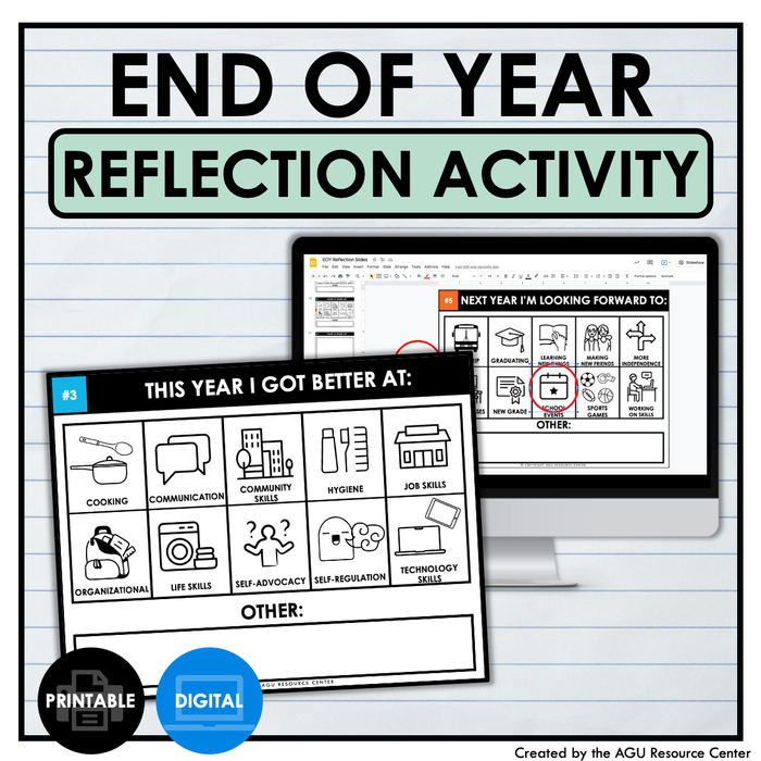 End of Year Reflection | End of Year Activities | Special Education
