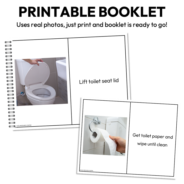 Using the Bathroom Step-By-Step Booklet | Editable
