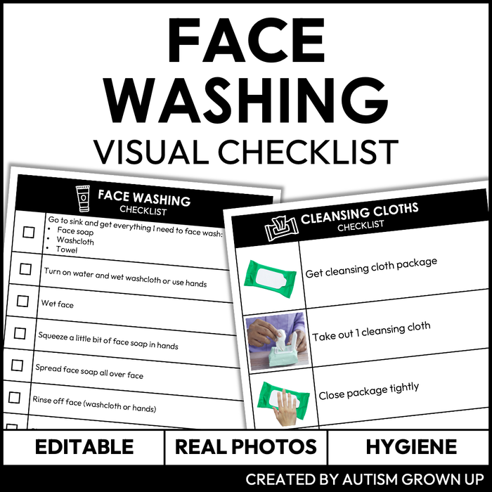 Washing My Face Checklist