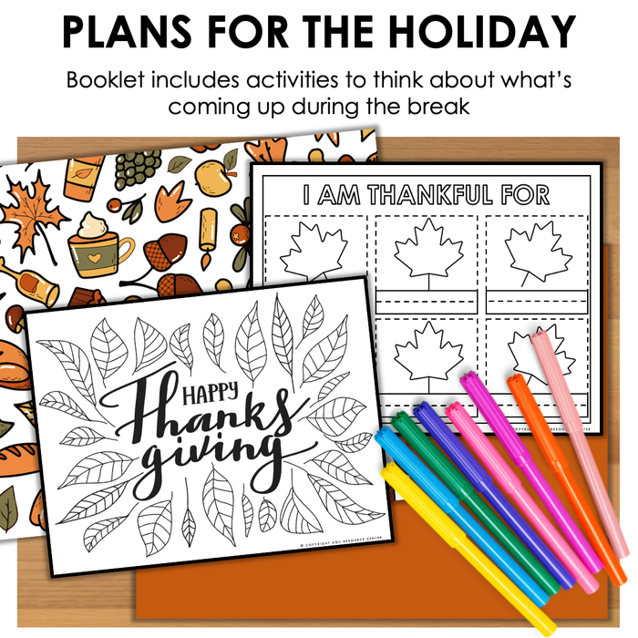 Thanksgiving Writing Activity + Craft | Printable Booklet