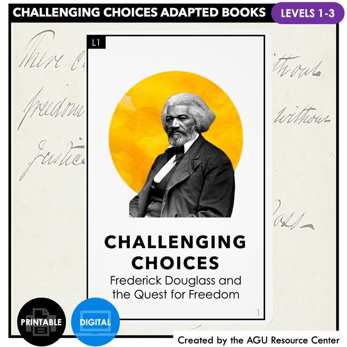 Challenging Choices: Frederick Douglas and the Quest for Freedom | Black History Month | Adapted Book